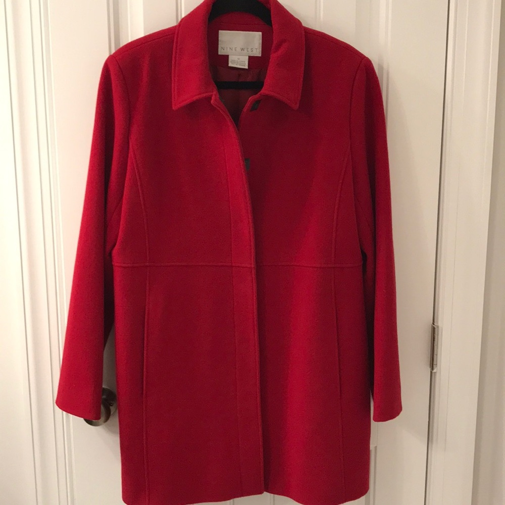Nine West Red Wool Coat